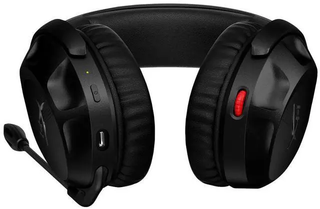Alt view image 15 of 15 - HyperX Cloud Stinger 2 - Wireless Gaming Headset – Compatible with PC. Noise-cancelling Swivel-to-mute Microphone, Comfortable Memory Foam, UP to 20 hours of battery life, Black