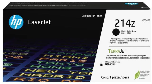 Alt view image 5 of 9 - HP 214Z Blk Original LaserJet Toner Crtg, Average cartridge yields 31,000