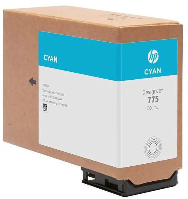 Alt view image 2 of 4 - HP 775 500-ml Cyan Ink Cartridge, 1XB17A