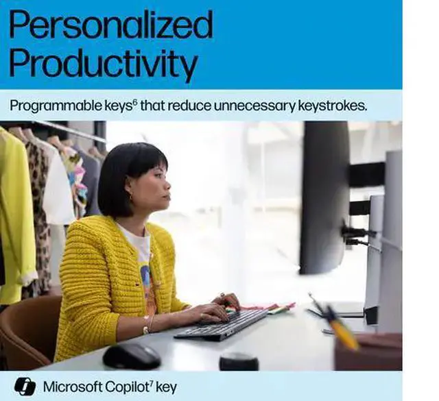 Alt view image 7 of 8 - HP 725 Multi-Device Rechargeable Wireless Keyboard