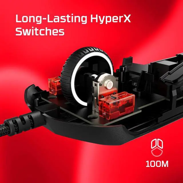 Alt view image 15 of 20 - HyperX Pulsefire Haste 2 Wired Gaming Mouse 6 Programmable Buttons RGB