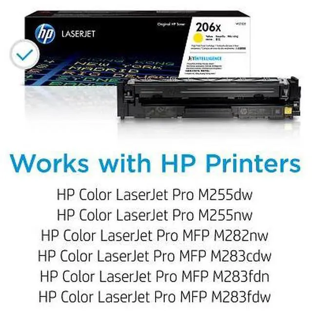 Alt view image 15 of 18 - HP 206X High Yield Yellow Original LaserJet Toner Cartridge, ~2,450 pages,