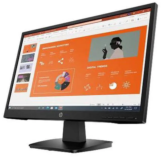 Alt view image 2 of 8 - HP P22VA G4 22" FHD 1920x1080 60Hz 7ms LCD VA Monitor 453D2AA