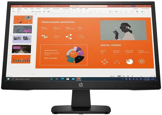 HP P22VA G4 22" FHD 1920x1080 60Hz 7ms LCD VA Monitor 453D2AA
