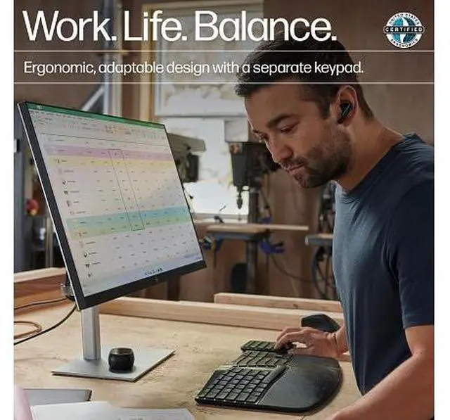 Alt view image 7 of 20 - HP 965 Ergonomic Wireless Keyboard for business