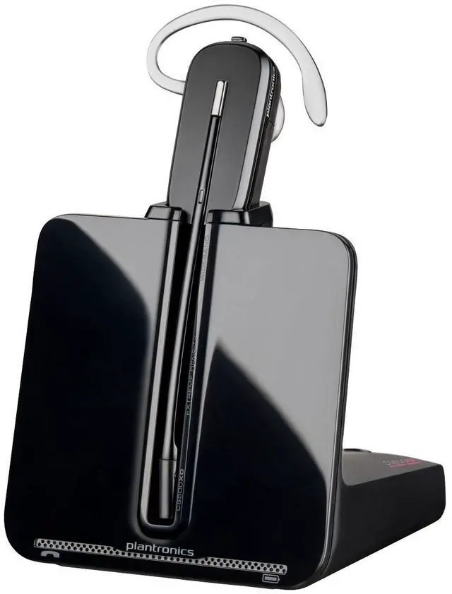 Alt view image 14 of 16 - Poly CS540A DECT 1920-1930 MHz Headset TAA - Mono - Wireless - DECT 6.0 - 393.7 ft - Over-the-ear, Over-the-head - Monaural - In-ear - Noise Cancelling Microphone - Noise Canceling - Black - TAA Compl