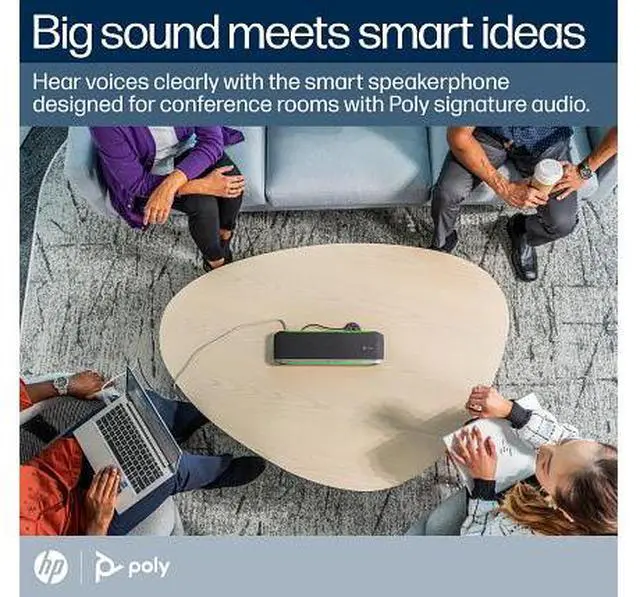 Alt view image 17 of 19 - Poly Sync 60 Smart Speakerphone for Conference Rooms 216873-01
