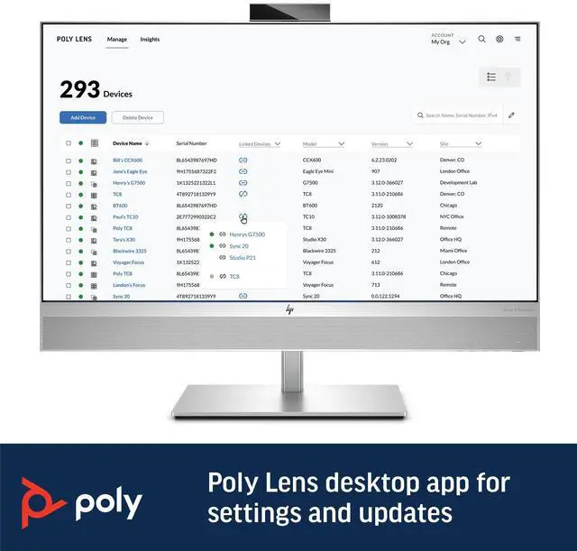 Alt view image 14 of 19 - Poly Sync 60 Smart Speakerphone for Conference Rooms 216873-01