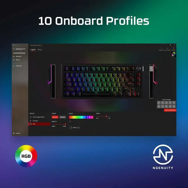 Alt view image 4 of 8 - HyperX Alloy Rise 75 - Gaming Keyboards