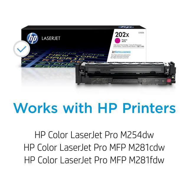 Alt view image 3 of 7 - HP 202X High Yield Magenta Original LaserJet Toner Cartridge, ~2,500 pages,