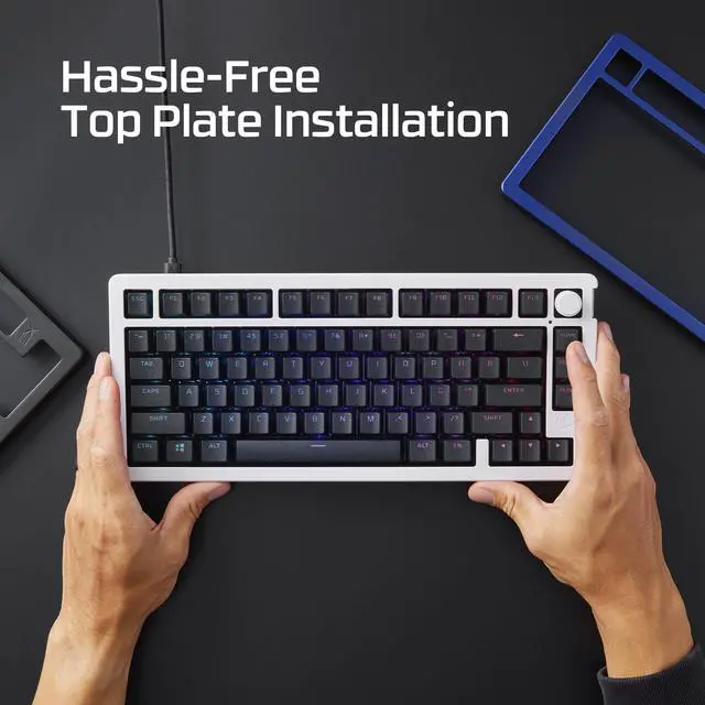 Alt view image 3 of 6 - HyperX Alloy Rise Top Plate - Navy Blue