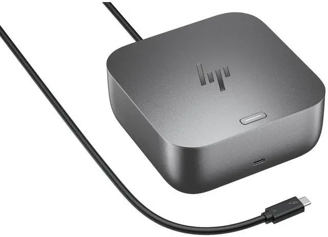 Alt view image 12 of 18 - HP Thunderbolt 4 100W G6 Dock - for Desktop PC, Notebook - Charging Capability - 120 W - Thunderbolt 4 - 4 Displays Supported - 5 x USB Ports - 3 x USB Type-A Ports - USB Type-A - 2 x USB Type-C Ports