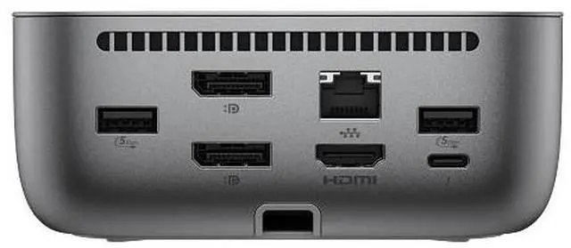 Alt view image 16 of 18 - HP Thunderbolt 4 100W G6 Dock - for Desktop PC, Notebook - Charging Capability - 120 W - Thunderbolt 4 - 4 Displays Supported - 5 x USB Ports - 3 x USB Type-A Ports - USB Type-A - 2 x USB Type-C Ports