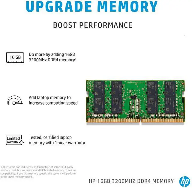 Alt view image 14 of 14 - HP 16GB DDR4 SDRAM Memory Module 286J1AAABA