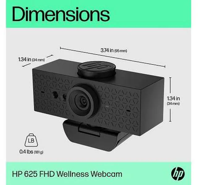 Alt view image 12 of 16 - HP 625 Webcam 4 Megapixel 60 fps USB Type A 6Y7L1AAABL