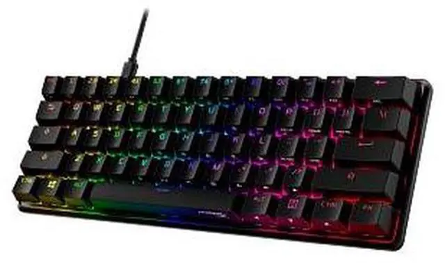 Alt view image 3 of 16 - HyperX Alloy Origins 60 RGB Mechanical Gaming Keyboard - Red Switches