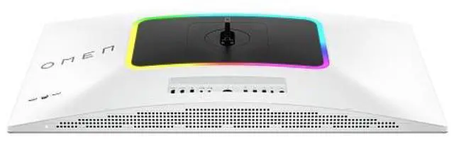 Alt view image 6 of 11 - HP OMEN - Transcend 31.5" QD-OLED 4K UHD 240Hz G-SYNC Compatible Gaming Monitor with Adjustable Height - Black/White