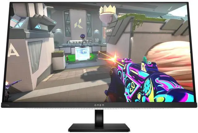 Alt view image 5 of 11 - HP OMEN - Transcend 31.5" QD-OLED 4K UHD 240Hz G-SYNC Compatible Gaming Monitor with Adjustable Height - Black/White