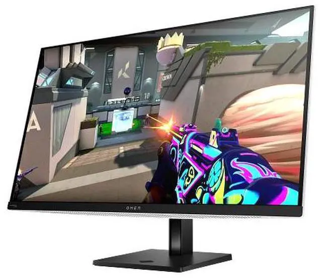 Alt view image 7 of 11 - HP OMEN - Transcend 31.5" QD-OLED 4K UHD 240Hz G-SYNC Compatible Gaming Monitor with Adjustable Height - Black/White