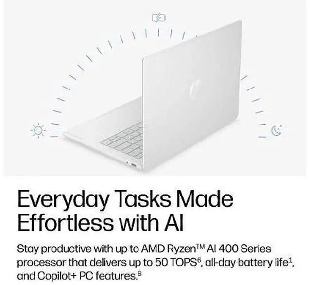 Alt view image 4 of 6 - HP OmniBook 3 Laptop Computer 17.3" FHD AMD Ryzen 16 GB memory;1 TB SSD Windows