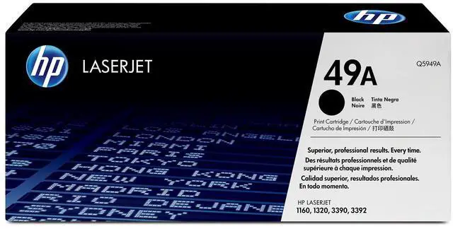 Alt view image 2 of 6 - HP 49A Black Original LaserJet Toner Cartridge, ~2,500 pages, Q5949A