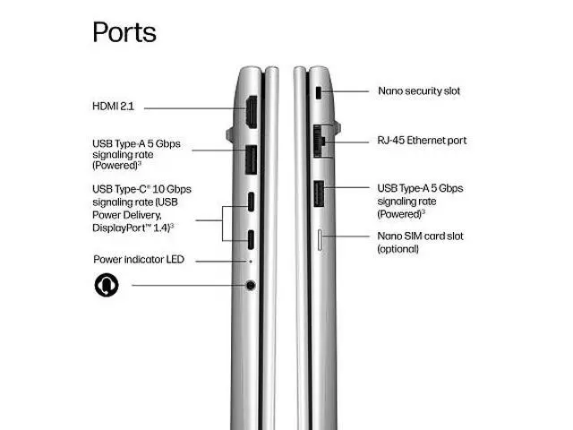 Alt view image 7 of 7 - HP ProBook Laptop Computer 14" WUXGA AMD Ryzen AI 7 32 GB memory;1 TB SSD