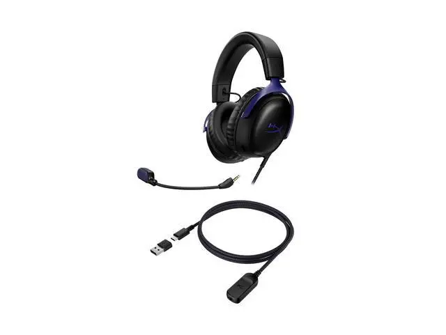 Alt view image 3 of 5 - HyperX Cloud III - Gaming Headset (Black/Blue)