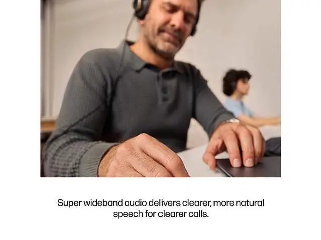 Alt view image 7 of 8 - Poly Mission 825 Binaural On-Ear Wired Headset C01FCAAAC3