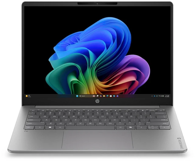 Main image of HP OmniBook 3 Laptop Computer 14" 2K Snapdragon X 8 GB memory;256 GB SSD