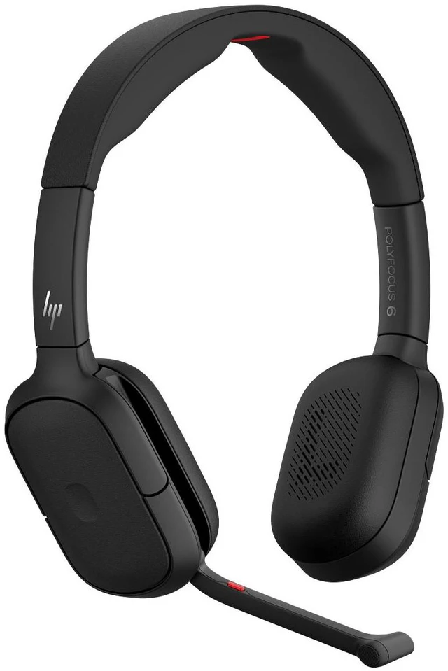 Alt view image 5 of 7 - Poly Focus 625 Binaural On-Ear Wireless Headset Black C56XPAAAC3