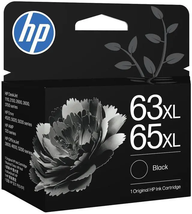 Alt view image 2 of 4 - HP 63/65 Tri-color/XL High Yield Black Original Ink Cartridge Combo 2 Pack, ~300