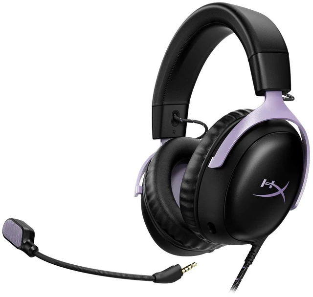 Alt view image 3 of 4 - HyperX Cloud III - Gaming Headset (Black/Lavender)
