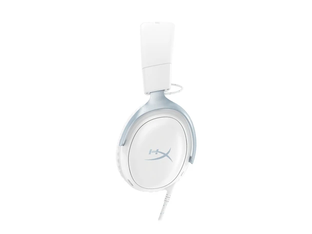 Alt view image 4 of 5 - HyperX Cloud III - Gaming Headset (White/Blue)