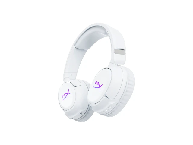 Alt view image 10 of 14 - HyperX Cloud Flight 2 Wireless Gaming Headset, Customizable RGB Lighting with Removable Earcup Plates, up to 100 Hours of Battery Life, 2.4GHz & Bluetooth, Multi-Platform Compatibility - White