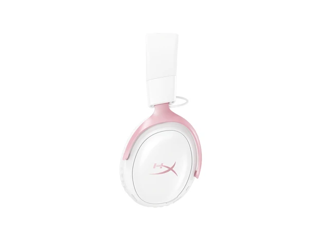Alt view image 4 of 7 - HyperX Cloud III S - Wireless Gaming Headset (White/Pink)