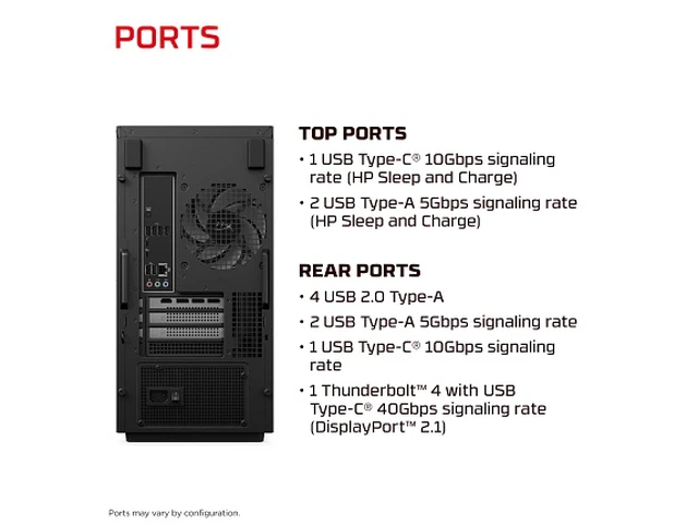 Alt view image 5 of 7 - HyperX HyperX OMEN Desktop Intel Core Ultra 7, 32 GB;2 TB SSD Windows 11 Home