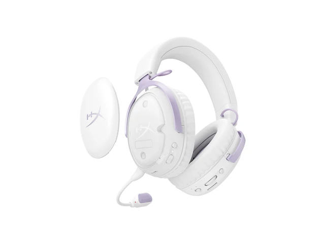 Alt view image 3 of 7 - HyperX Cloud III S - Wireless Gaming Headset (Lavender)