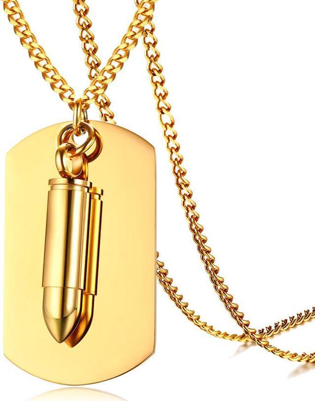 Cremation Jewellery Ashes Men Urn Pendant Bullet Keepsake Memorial Necklace  Gift | eBay