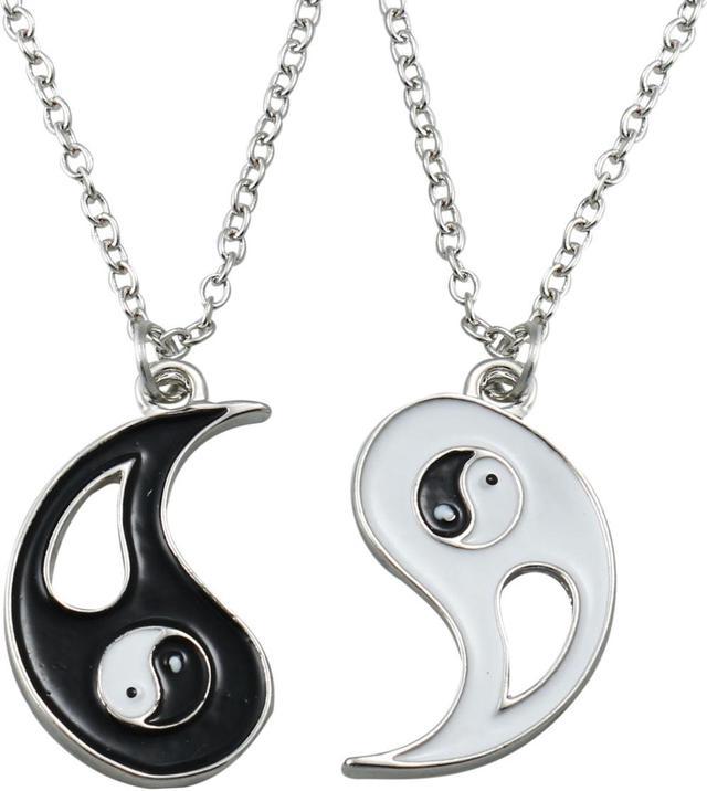 2 piece deals yin yang necklace