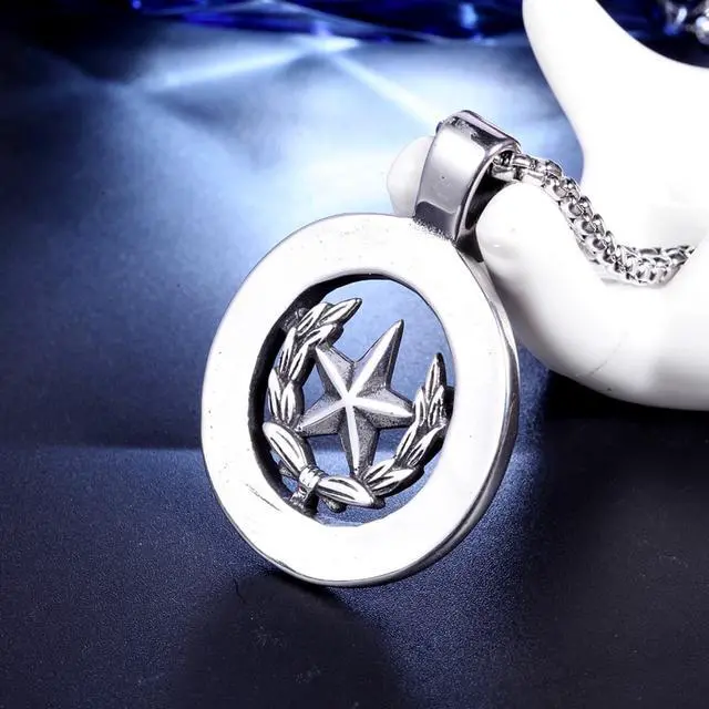 Alt view image 5 of 7 - Celtic Pentagram Necklace Men Pentacle Star Pendant Powerful Talisman Amulet Jewelry