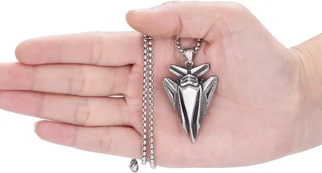 Alt view image 4 of 5 - Men Stainless Steel Arrow Necklace Rock Hip Hop Jewelry