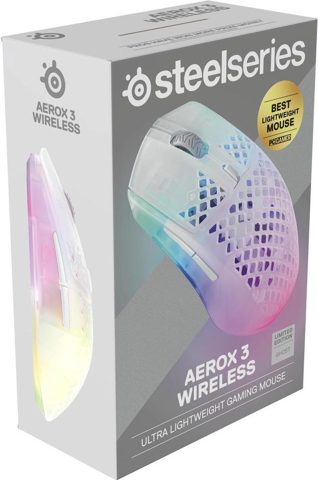 Alt view image 10 of 11 - Steelseries Aerox 3 Wireless - Super Light Gaming Mouse - 18,000 Cpi Move Air Optical Sensor - Ultra-Lightweight Water Resistant Design - 200 Hour Battery Life - Ghost
