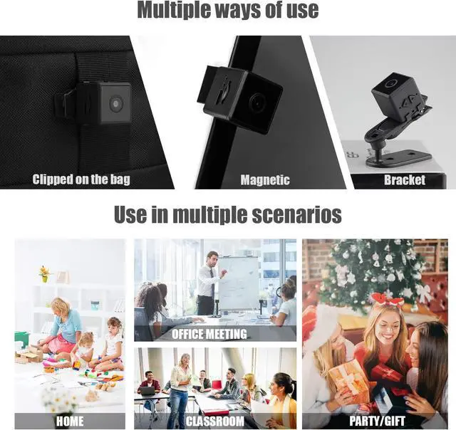 Alt view image 3 of 4 - Mini Spy Camera Wireless Hidden Camera No WiFi Portable Small Camera with Motion Detection and Night Vision Nanny Cam for Home Security Pet Camera for Cat/Cop cam
