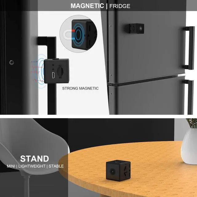 Alt view image 4 of 4 - Mini Spy Camera Wireless Hidden Camera No WiFi Portable Small Camera with Motion Detection and Night Vision Nanny Cam for Home Security Pet Camera for Cat/Cop cam