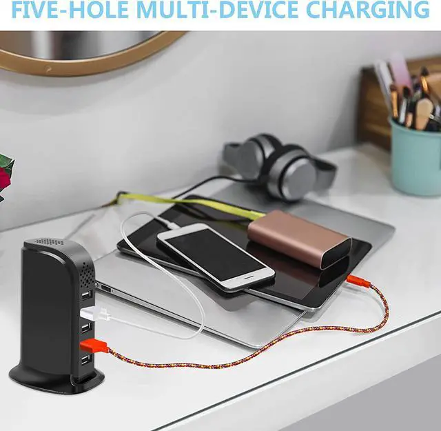 Alt view image 5 of 6 - Hidden Camera USB Charger Camera Wireless WiFi Spy Camera 5-Port USB Hub Outlet Camera 1080P HD Home Security Camera Motion Detection Remote Monitoring Nanny Cam for Office Home No Audio