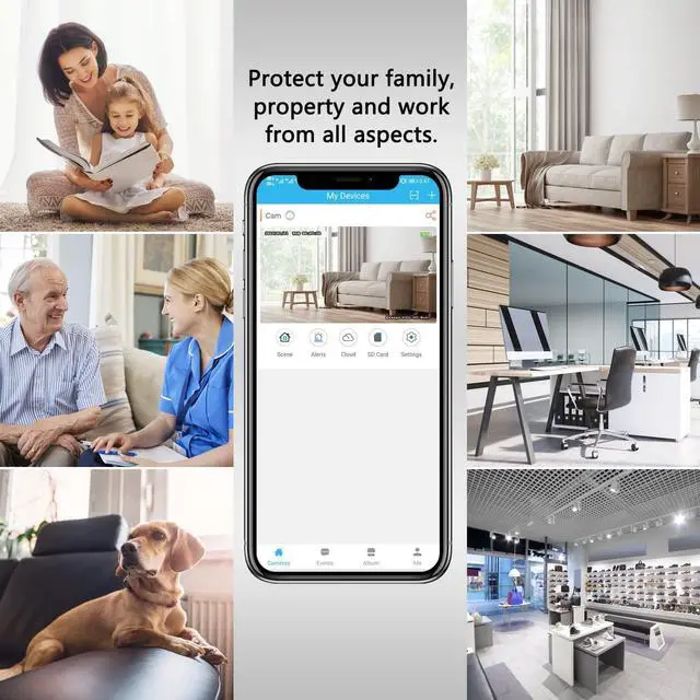 Alt view image 5 of 7 - Spy Camera Hidden Camera Nanny Cam, MITUUT Mini Camera 4K Ultra HD with Wireless WiFi Camera, Portable Home Security Indoor Outdoor Secret Pinhole Small Camera