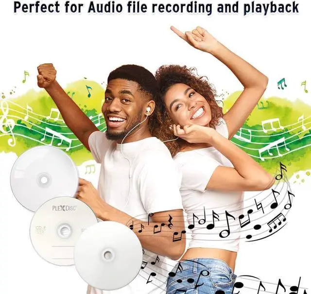 Alt view image 4 of 4 - PlexDisc 95252 CD-R 700MB 52X White Inkjet Hub Printable - 100pk Spindle Frustration Free Packaging, 100 Discs