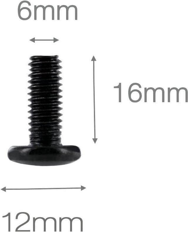 Alt view image 2 of 5 - Lancher 60-Pack M6 x 16mm Screws and Cage Nuts for Server Shelf Cabinets Rack Mount 1U 2U 6U 12U Rack Screw cage nut - Black, Welcome to consult