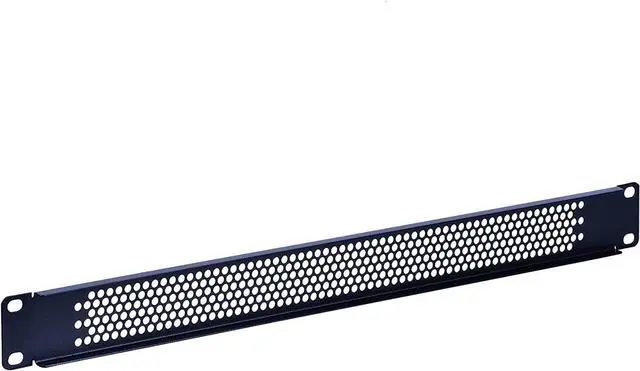 Alt view image 3 of 7 - 1U Blank Rack Mount Panel Spacer with Venting for 19in Server Rack Enclosure or Network Cabinet  2 Pack, Black