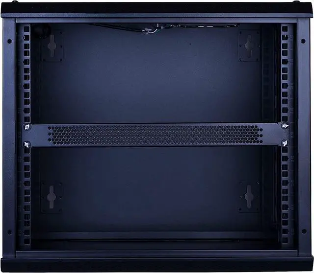 Alt view image 6 of 7 - 1U Blank Rack Mount Panel Spacer with Venting for 19in Server Rack Enclosure or Network Cabinet  2 Pack, Black